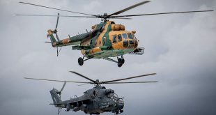 Прощальный полет вертолетов Ми-17 и Ми-24 в Сольноке