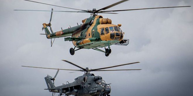 Прощальный полет вертолетов Ми-17 и Ми-24 в Сольноке